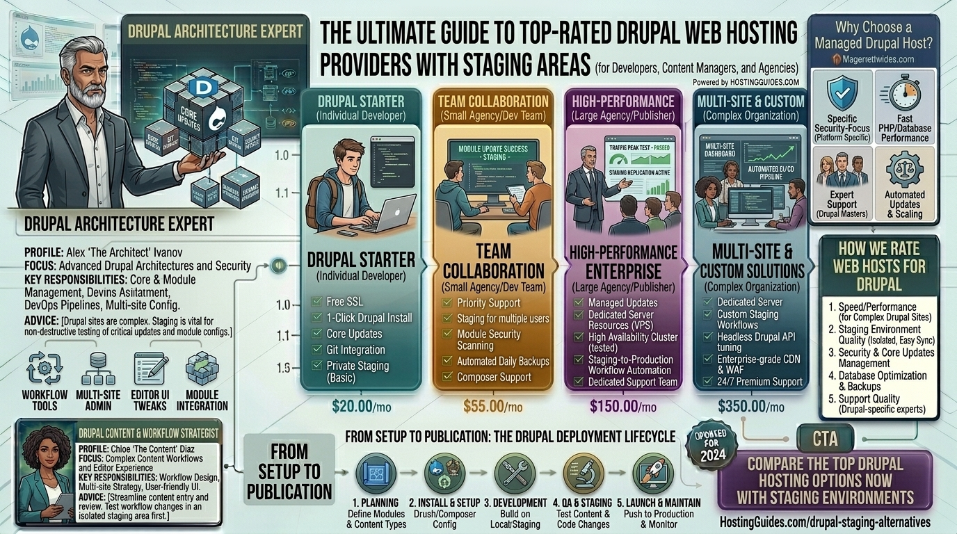 Best drupal web hosting providers with staging areas
