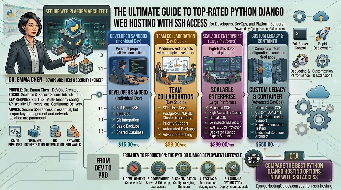 Best python django web hosting with ssh access