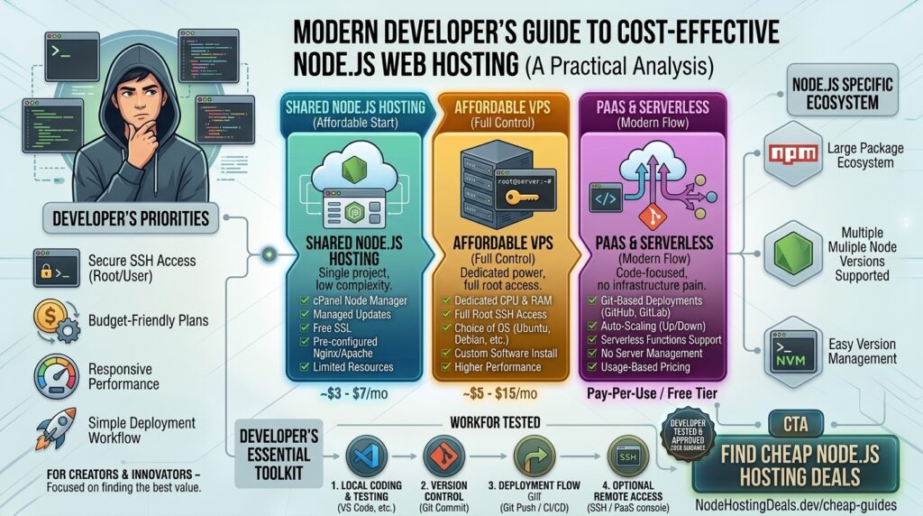 cheap node js web hosting for developers