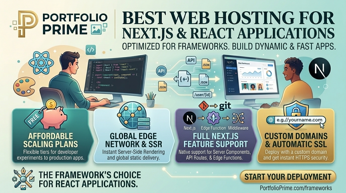 best web hosting for next js React applications