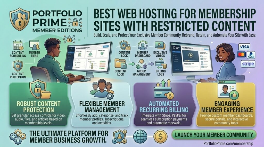 best web hosting for membership sites with restricted content