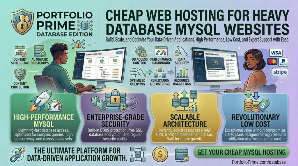 cheap hosting for heavy database mysql websites