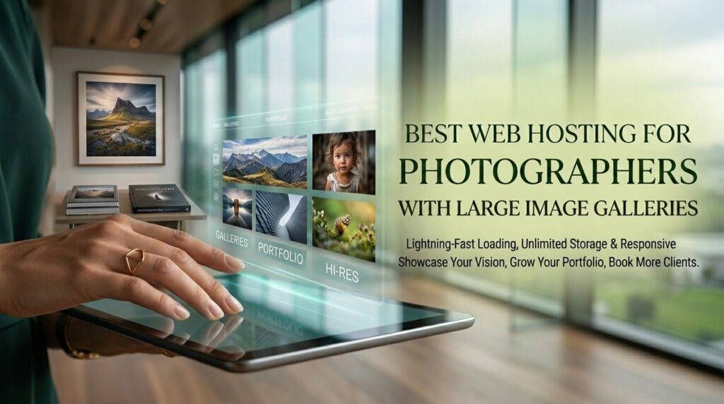 Best web hosting for photographers with large image galleries