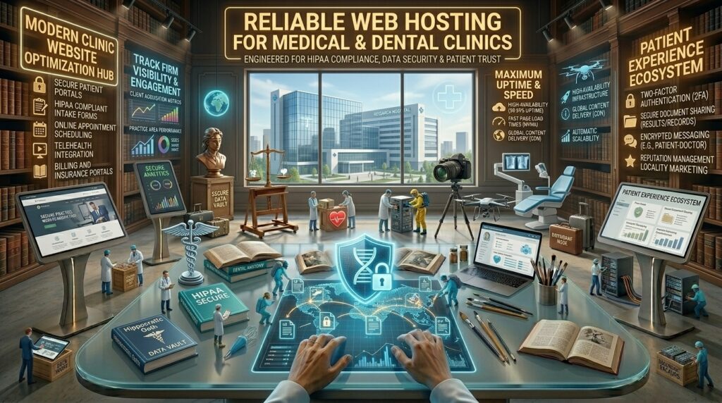 What is the reliable web hosting for medical and dental clinics