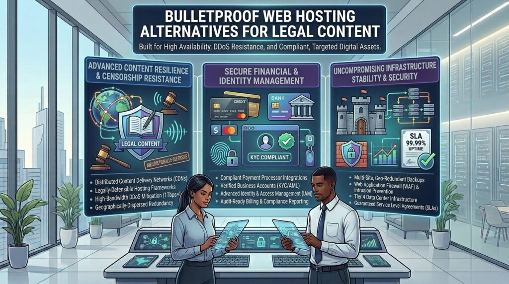 bulletproof web hosting alternatives for legal content