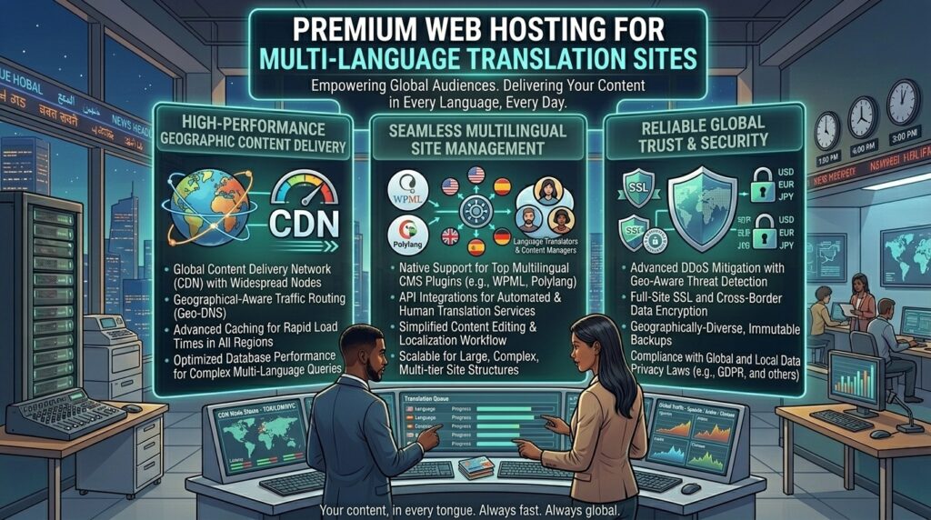 best web hosting for multi-language translation sites