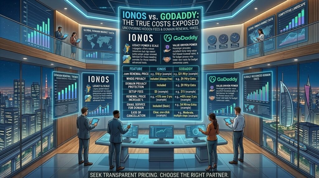 ionos vs godaddy hidden fees and domain renewal costs