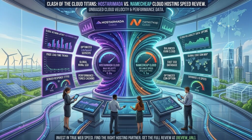 hostarmada vs namecheap cloud hosting speed review