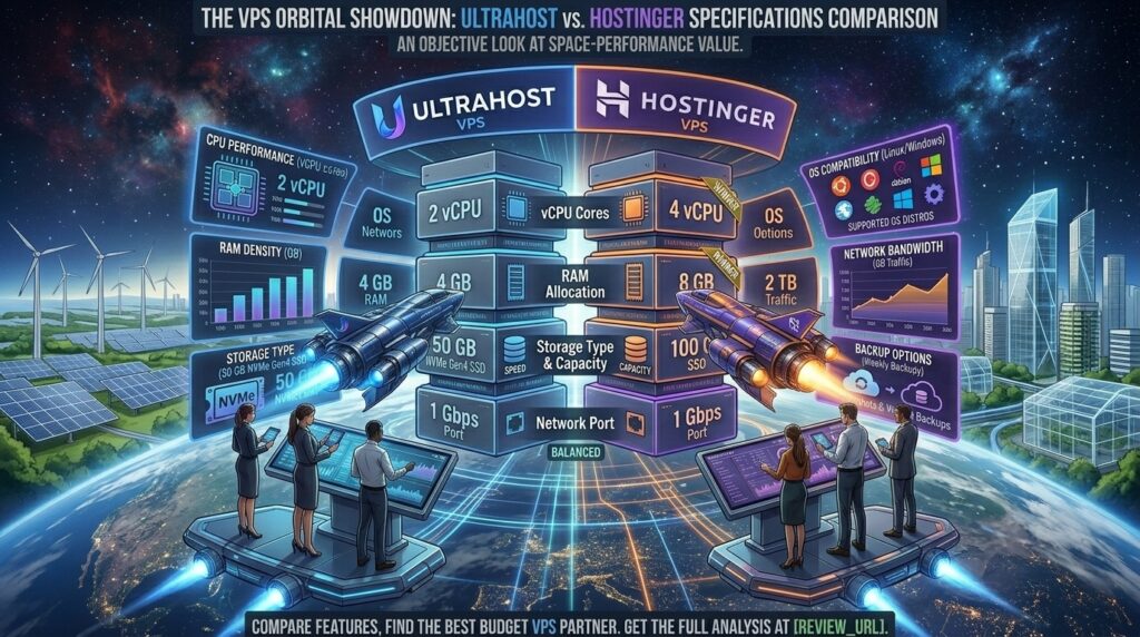 ultrahost vs hostinger budget vps specifications