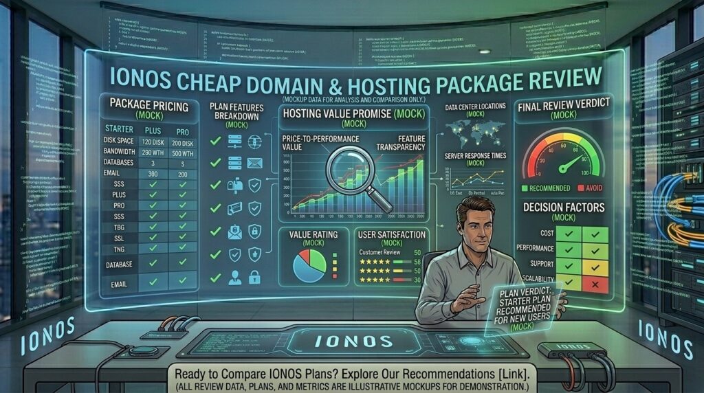 ionos cheap domain and hosting package review