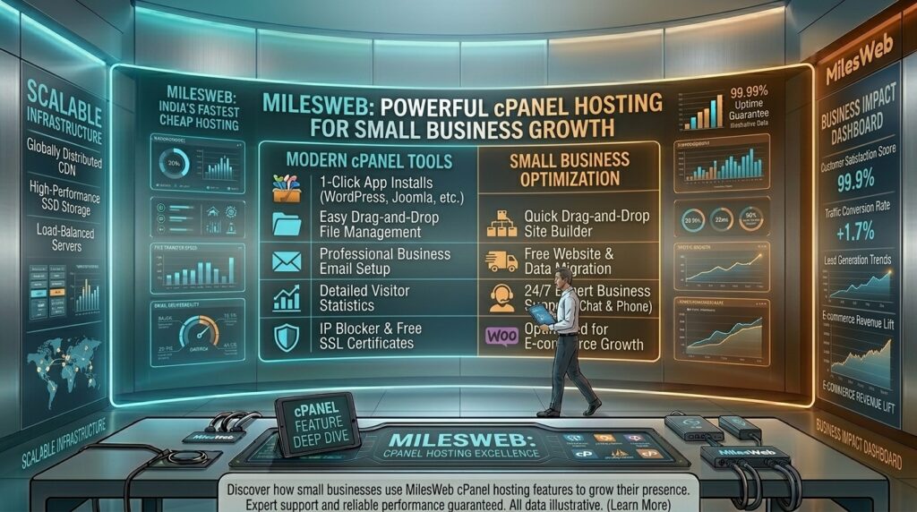milesweb cpanel hosting features for small businesses