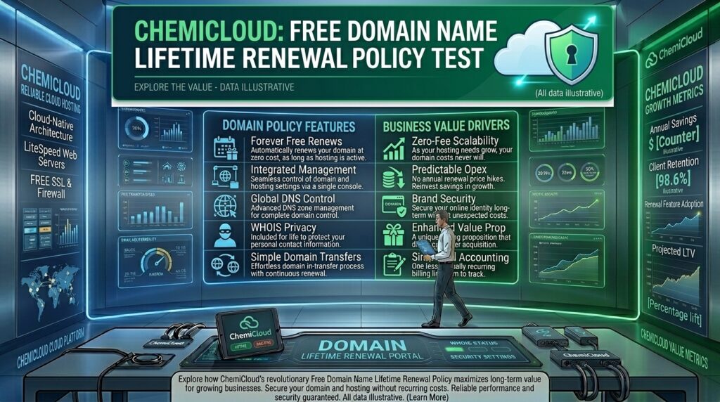 chemicloud free domain name lifetime renewal policy test