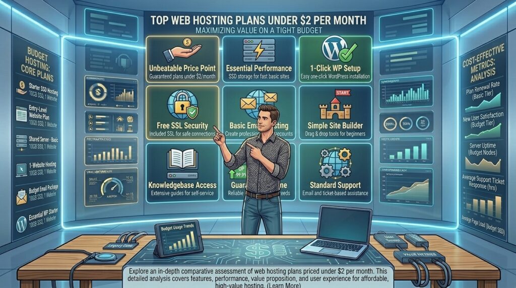 best web hosting under 2 dollars per month