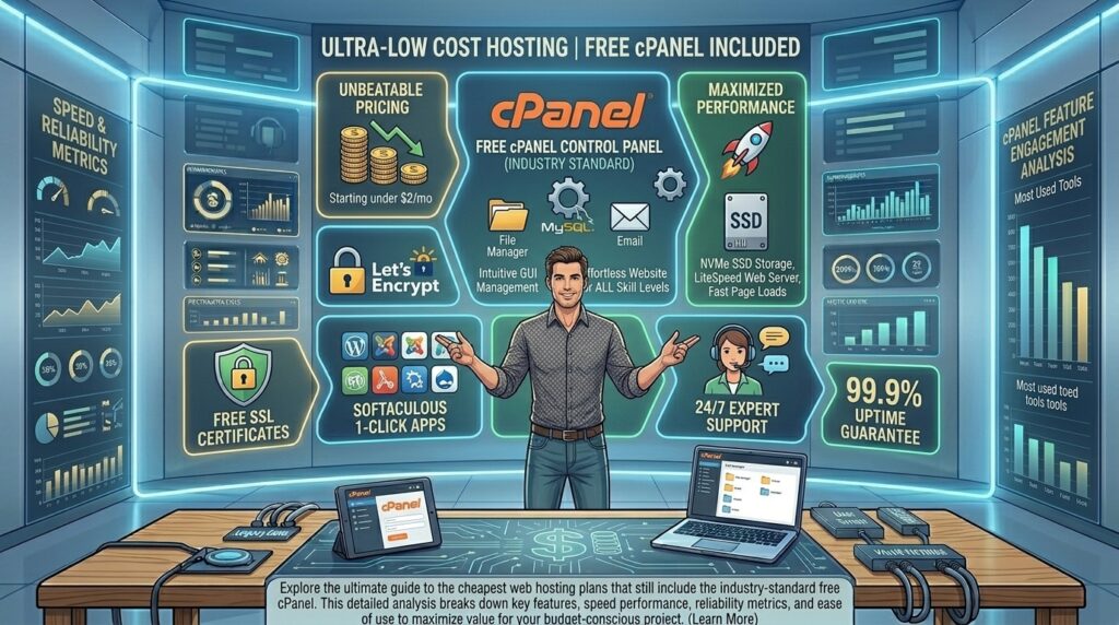 cheapest web hosting with free cpanel included