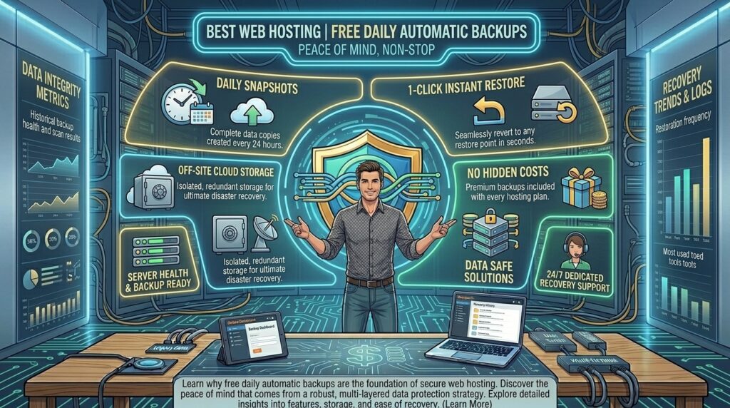 best web hosting with free daily automatic backups