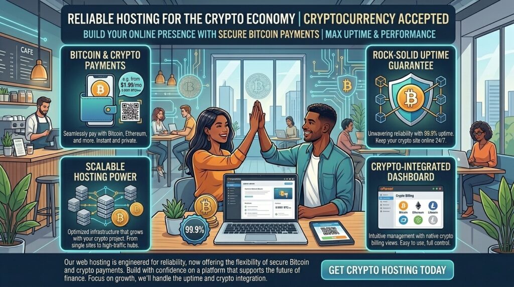 reliable web hosting that accepts cryptocurrency bitcoin