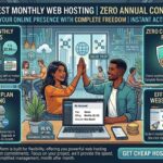 cheapest monthly web hosting with no annual contract