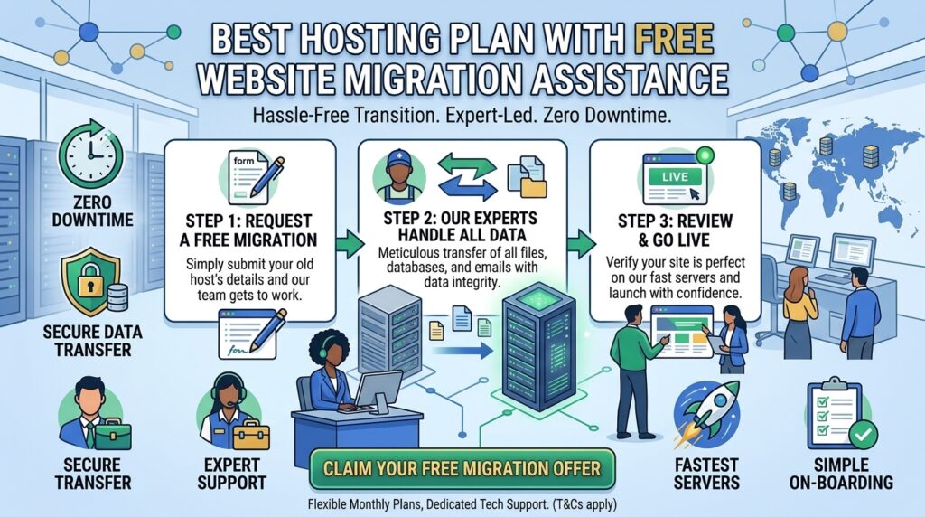 best hosting plan with free website migration assistance