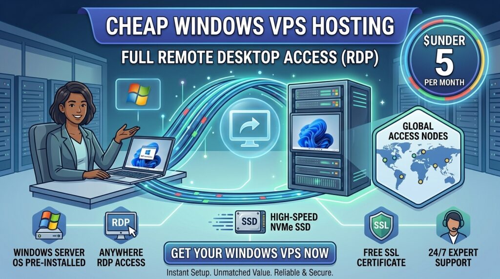 cheap windows vps hosting with remote desktop access