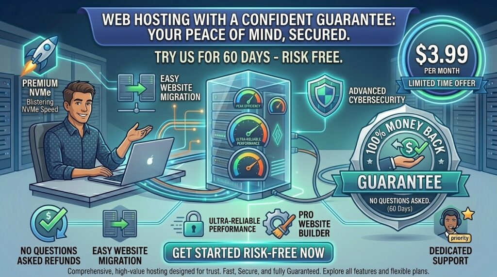 web hosting with money back guarantee no questions asked