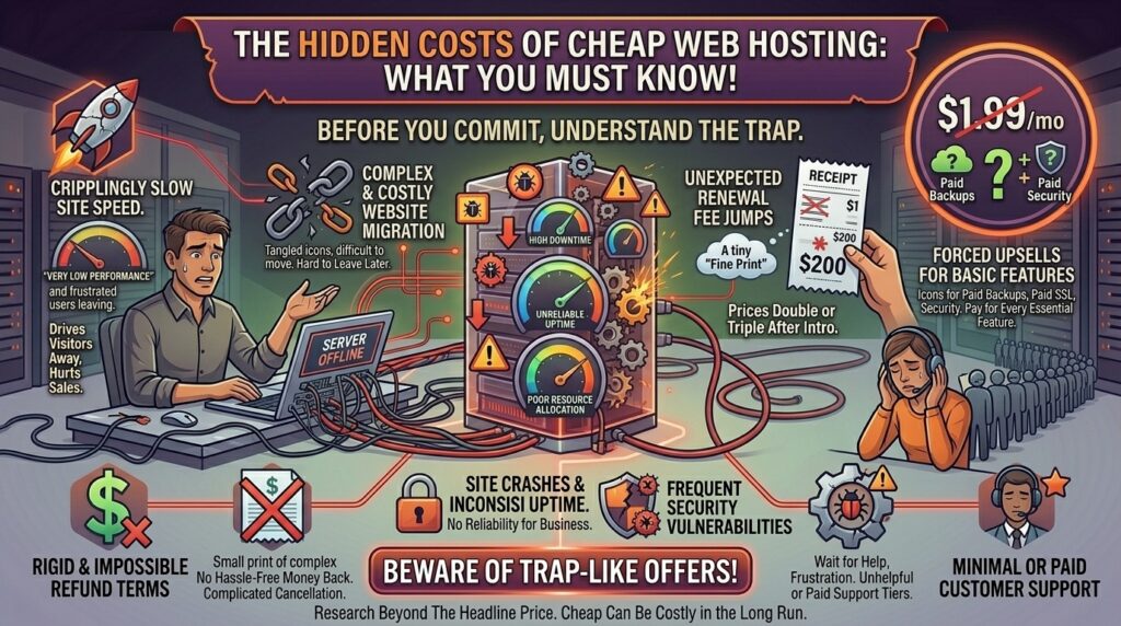 hidden costs of cheap web hosting you must know
