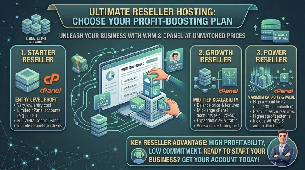 cheap reseller hosting accounts with whm and cpanel