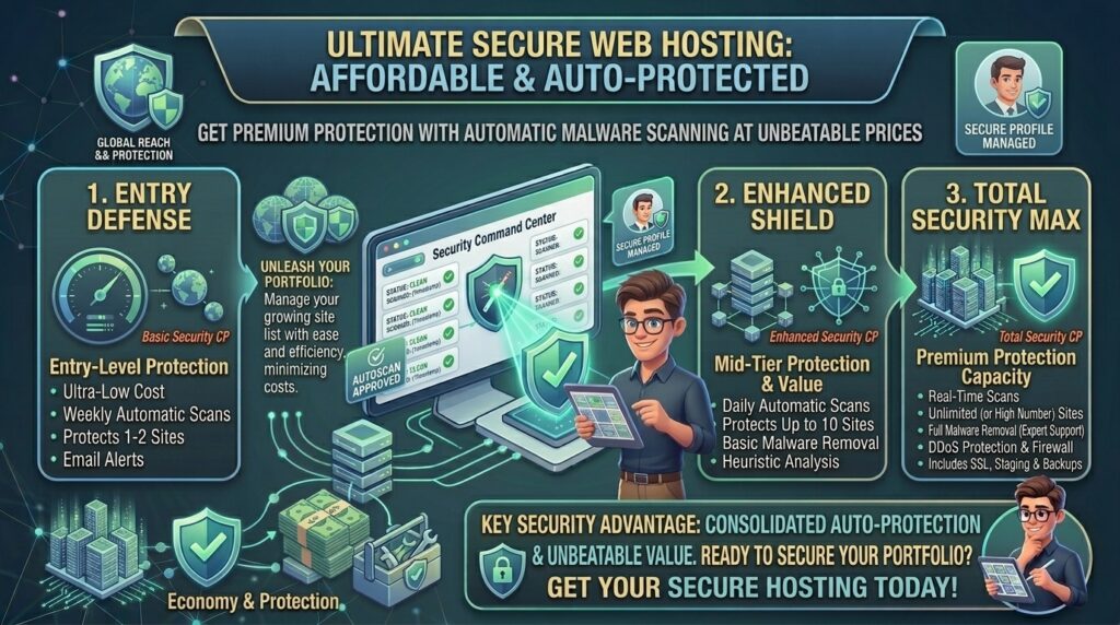 affordable web hosting with automatic malware scanning