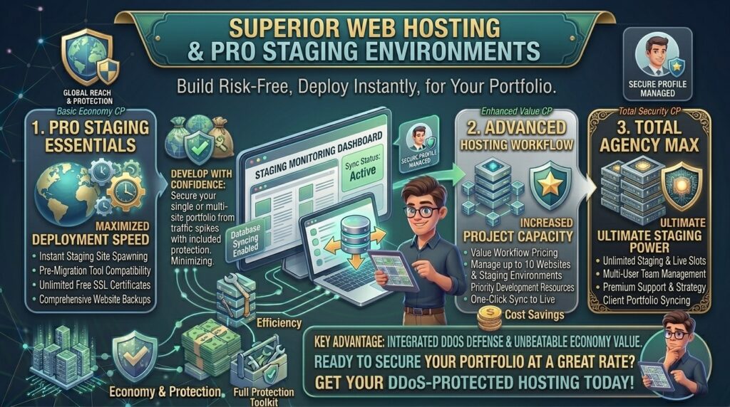 low cost web hosting with staging site creation tools