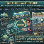 cheapest domain registration and web hosting bundle