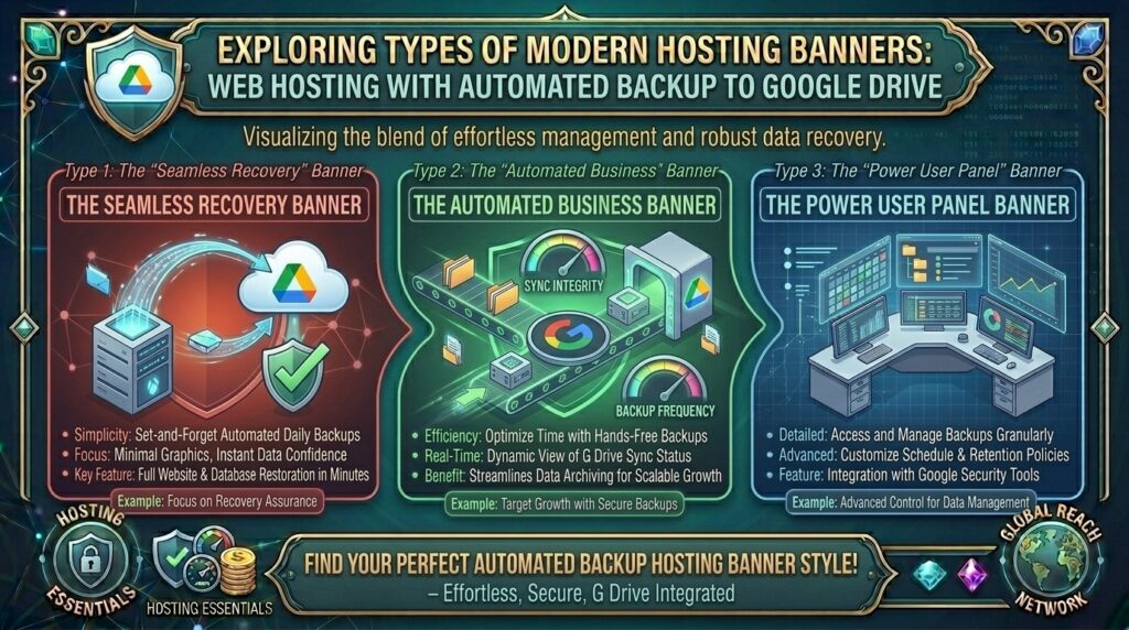 web hosting with automated backup to google drive