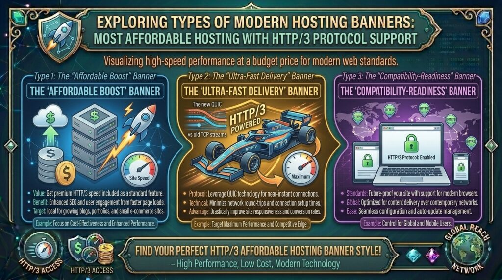 most affordable web hosting with HTTP/3 protocol support