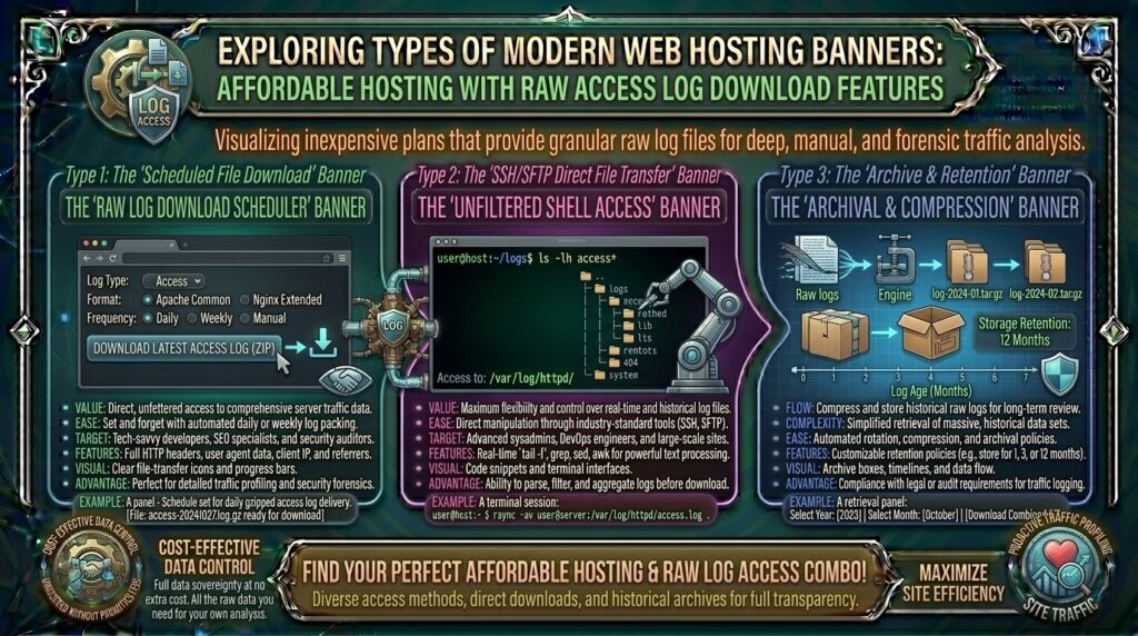 cheap web hosting with raw access log downloads