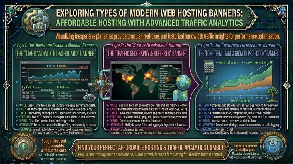 low cost web hosting with bandwidth traffic analytics