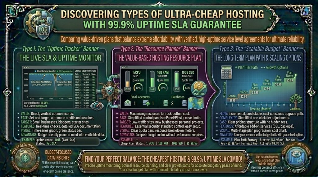 cheapest web hosting with 99.9% uptime SLA guarantee