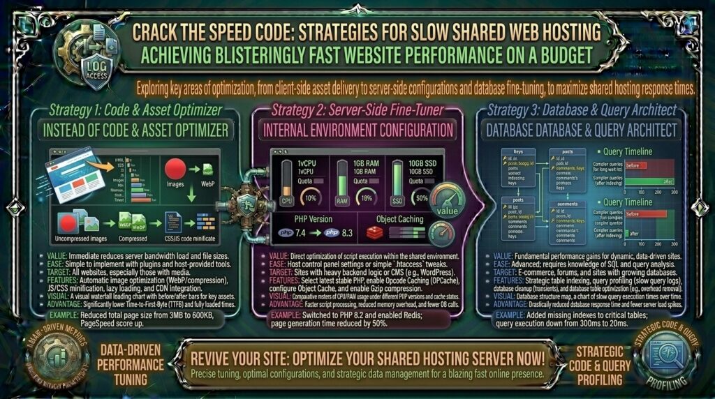 how to speed up slow shared web hosting servers