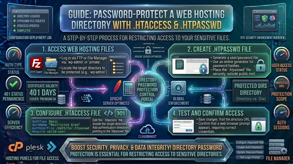 protecting web hosting directory with password protection