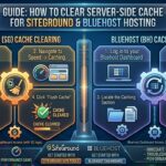 how to clear server side cache on siteground and bluehost
