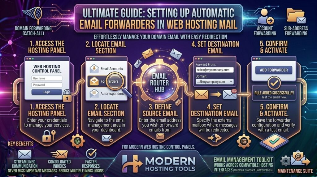 setting up automatic email forwarders in web hosting mail