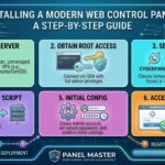 installing a web control panel like cyberpanel or aaapanel