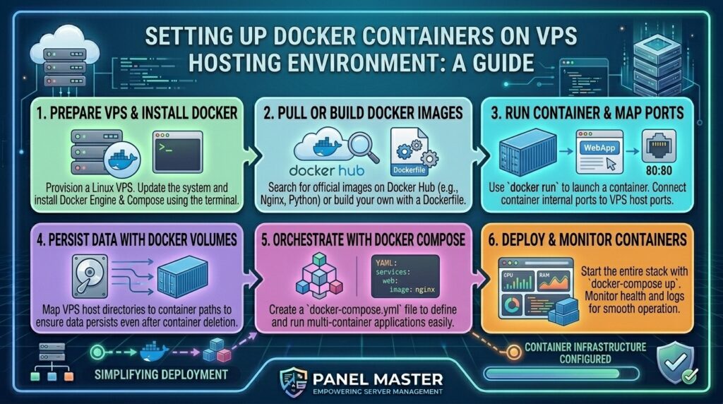 setting up docker containers on vps hosting environment