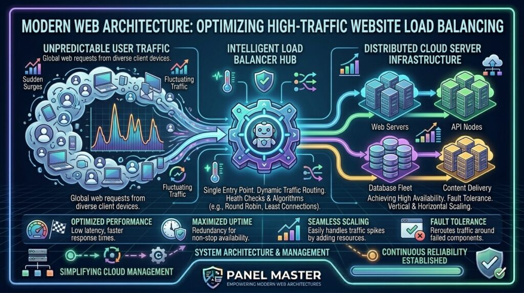 load balancing high traffic website across multiple cloud servers