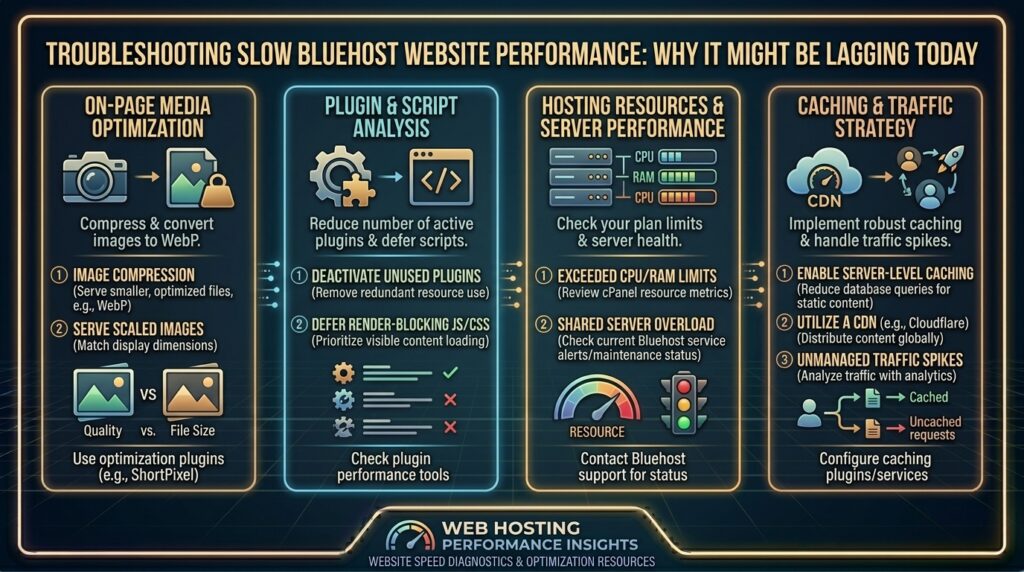 why is my bluehost website loading so slowly today