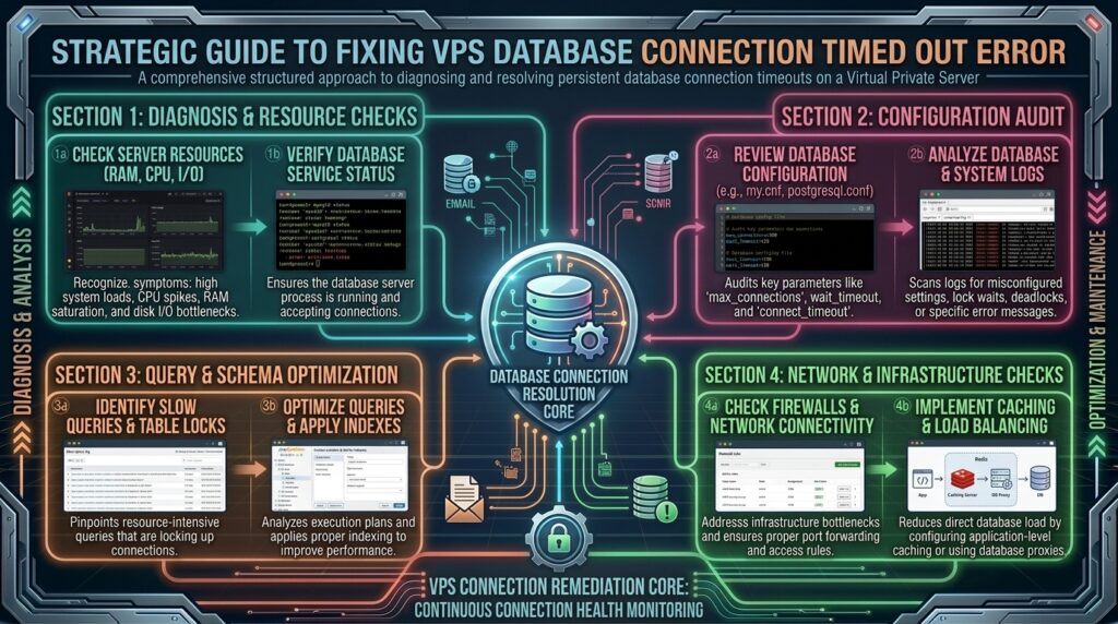 how to fix database connection timed out error on vps