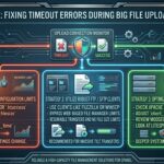 fixing timeout errors during big file uploads to cpanel