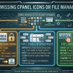 how to fix missing cpanel icons or file manager errors