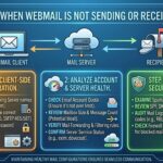 what to do when webmail is not sending or receiving emails
