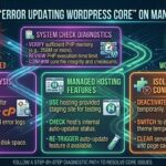 how to fix error updating wordpress core on managed hosting