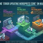 how to fix error updating wordpress core on managed hosting