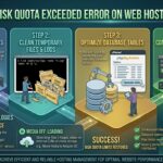 how to fix disk quota exceeded error on web hosting account