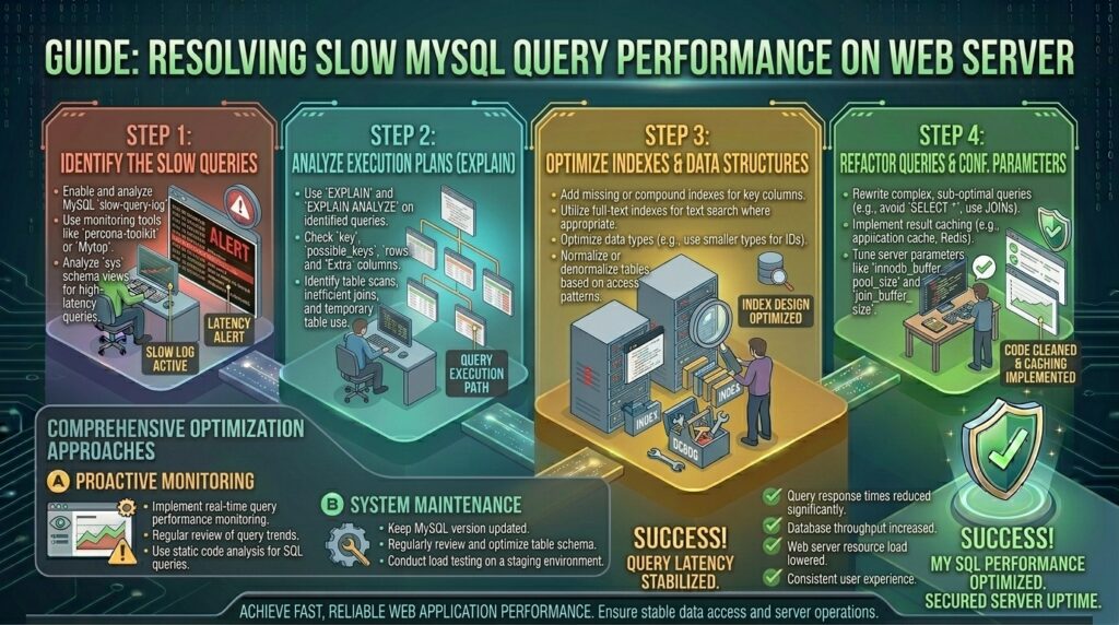 how to resolve slow mysql query performance on web server